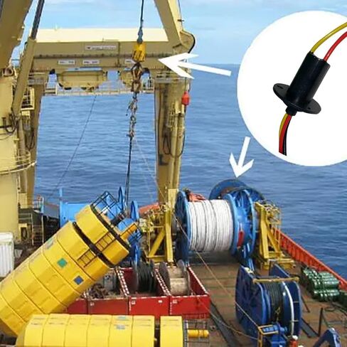 Slip Ring Collector Ring Rotary Electrical Slip Ring Electrical Contact Joint Rotary Connector Capsule for Wind Turbine Power Generator(4 Wires 10A Diameter 22mm) in Saudi Arabia