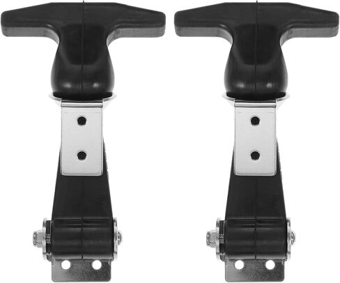 Baluue Rubber Hasp Flexible T-Handle Draw Latches Elastic Stainless Steel Rubber Draw Latches with Brackets, 2pcs in Saudi Arabia