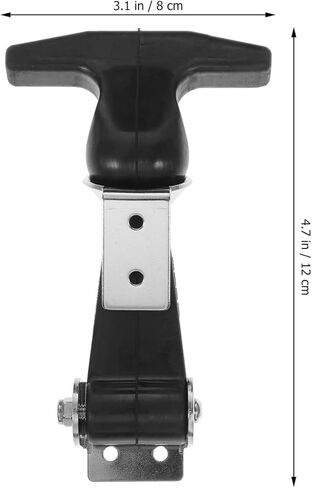 Baluue Rubber Hasp Flexible T-Handle Draw Latches Elastic Stainless Steel Rubber Draw Latches with Brackets, 2pcs in Saudi Arabia
