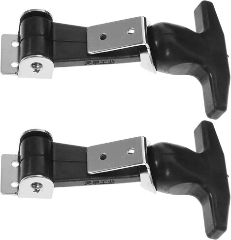 Baluue Rubber Hasp Flexible T-Handle Draw Latches Elastic Stainless Steel Rubber Draw Latches with Brackets, 2pcs in Saudi Arabia