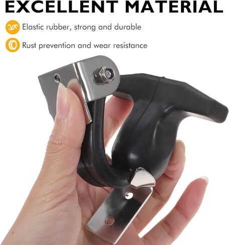 Baluue Rubber Hasp Flexible T-Handle Draw Latches Elastic Stainless Steel Rubber Draw Latches with Brackets, 2pcs in Saudi Arabia
