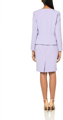 Le Suit Women's Crepe Seamed Cardigan Jacket & Sheath Dress in Saudi Arabia