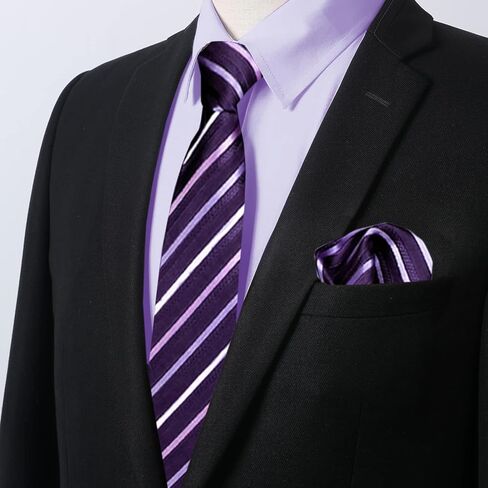 Cromoncent Mens Long Sleeve Dress Shirt and Tie Set Suit Shirt with Matching Tie and Handkerchief in Kuwait