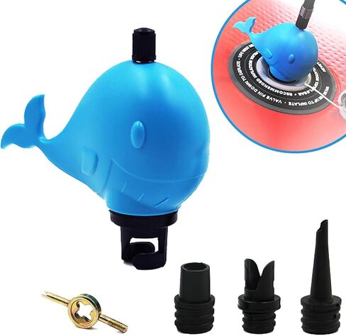 محول مضخة SUP عالمي قابل للنفخ مع توافق صمام 4 في 1، محول سهل الاستخدام لألواح التجديف وزوارق الكاياك والأسرة الهوائية والمزيد in Kuwait