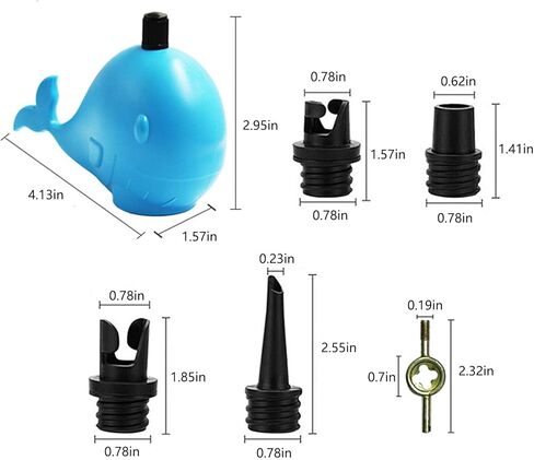 محول مضخة SUP عالمي قابل للنفخ مع توافق صمام 4 في 1، محول سهل الاستخدام لألواح التجديف وزوارق الكاياك والأسرة الهوائية والمزيد in Kuwait