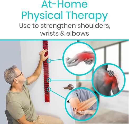 Vive Wooden Finger Ladder for Physical Therapy - Easy Shoulder Rehab Equipment for Pain Relief - Occupational Rehabilitation Exercise for Frozen Shoulder, Chronic Pain, Rotator Cuff Injury, Surgery in Saudi Arabia