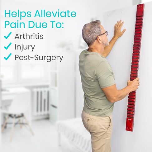 Vive Wooden Finger Ladder for Physical Therapy - Easy Shoulder Rehab Equipment for Pain Relief - Occupational Rehabilitation Exercise for Frozen Shoulder, Chronic Pain, Rotator Cuff Injury, Surgery in Saudi Arabia