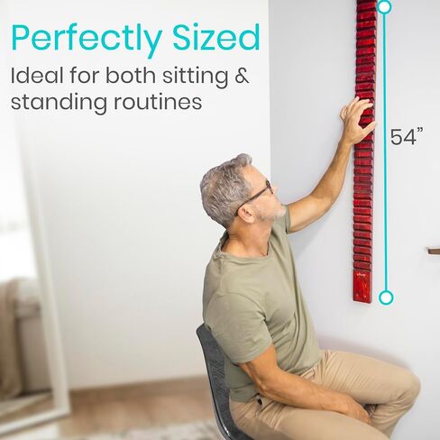 Vive Wooden Finger Ladder for Physical Therapy - Easy Shoulder Rehab Equipment for Pain Relief - Occupational Rehabilitation Exercise for Frozen Shoulder, Chronic Pain, Rotator Cuff Injury, Surgery in Saudi Arabia
