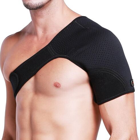 Hueglo Right Shoulder Brace for Women Men Rotator Cuff,Adjustable Shoulder Support for Shoulder Pain Relief，Dislocated AC Joint,Labrum Tear,Sprain,Soreness,Bursitis, Tendinitis,Shoulder Support Strap in Saudi Arabia