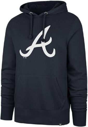 47 MLB Men's Officially Licensed Headline Primary Logo Fleece Pullover Hoodie Sweatshirt in Saudi Arabia