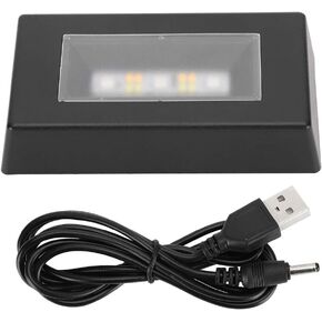 Fdit LED Display Base for Crystals Glass Art,Color Changing Light Display Base Stand for 3D Crystal Statues Jewelry