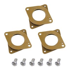 NEMA 17 Stepper Motor Steel and Rubber Vibration Dampers with M3 Screw for Ender 3 CR-10 CR-10S 3D Printer CNC Machines All Nema 17 Motors (Pack of 3)