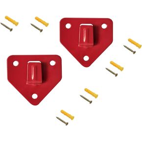 2 Pcs Fire Extinguisher Bracket Bearing Weight 20lb Fire Extinguisher Wall Hook with Mounting Screws and Expansion Sleeves (2.91" x 1.53" x 2.36")
