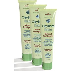 Zion Health ClayBrite Extra Mineral Toothpaste, 3 Pack3