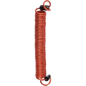 Disc Lock Security Steel Cable - Plastic Coated Spring Reminder Wire Anti-Theft Rope, Apply to Outdoors Protection (2.5mmx2.5m, Red)