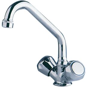Scandvik Chrome Galley Mixer w/Swivel Spout