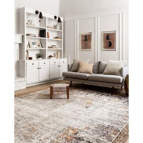 Loloi II Alchemy Collection ALC-02 GRANITE/GOLD, Contemporary 2'-8" x 10'-6" Runner