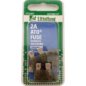 Littelfuse 0ATO002.VP ATO 32 Volt 2 Amp Carded Fuse, (Pack of 5)