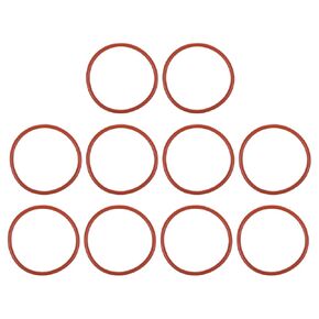 MECCANIXITY Silicone O Rings 1.92" ID, 2.16" OD, 1/8" Width Rubber Washers 50A Durometer VMQ Seal Gasket for Plumbing Faucets Pipe Repair, Red, Pack of 10