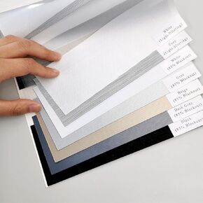 Changshade Blackout & Light Filtering Dual Layer Zebra Roller Blinds & Shades Fabric Samples