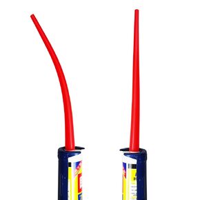 caulking extension nozzle,Two glass glue nozzles, one straight and one curved