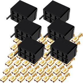 4 مجموعات مجموعة/مجموعات 6.3 مللي متر 14-16AWG أنثى الذهب المجرف موصل طرفي + الروك التبديل التوصيل ربط صندوق المقبس ARB Carling (4 مجموعات) in Kuwait