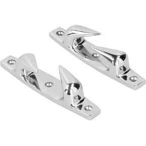2PCS Boat Cleats Chocks, Boat Bow Chocks, 4.69in Anchoring Mooring Cleats Left Right 316 Stainless Steel Fair for Marine Boat Yacht
