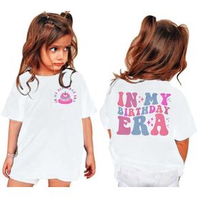 Birthday Shirt for Toddler Baby Boy Girl Cute Birthday Letter Shirt in My Birthday Era Tops Birthday Outfit