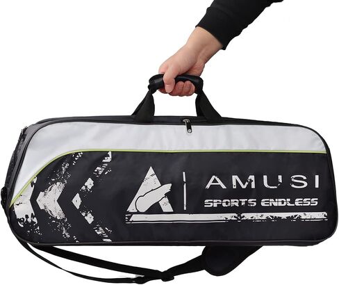 Tennis Badminton Racket Bag Hold 3-4 Pcs Racquet with Shoes Compartment and Side Pocket for Men Women Professional Competition Training Sport Bag in Saudi Arabia
