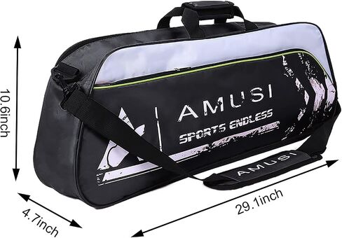 Tennis Badminton Racket Bag Hold 3-4 Pcs Racquet with Shoes Compartment and Side Pocket for Men Women Professional Competition Training Sport Bag in Saudi Arabia