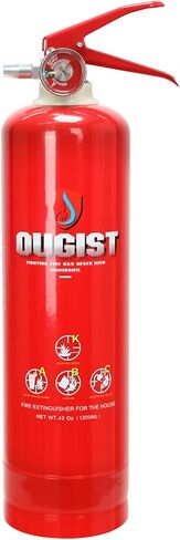 طفايات حريق للمنزل 1200 مل والتي يمكن أن تمنع إعادة الاشتعال، طفايات حريق سهلة التنظيف للمنزل / السيارة / المطبخ / طفاية حريق صغيرة مناسبة لجميع أنواع الحرائق. in Kuwait
