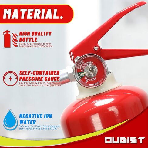 طفايات حريق للمنزل 1200 مل والتي يمكن أن تمنع إعادة الاشتعال، طفايات حريق سهلة التنظيف للمنزل / السيارة / المطبخ / طفاية حريق صغيرة مناسبة لجميع أنواع الحرائق. in Kuwait