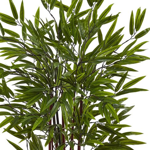 Nearly Natural 4ft. Bamboo Silk Planter Artificial Tree, 48in, Green in Saudi Arabia