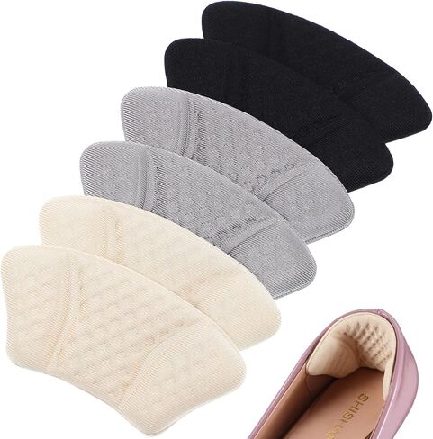 Healifty 6 Pairs Heel Pads Heel Grips Shoe Heel Pad Heel Cushion Heel Protectors Shoe Pads Inserts Shoe Filler or Shoes Too Big in Saudi Arabia