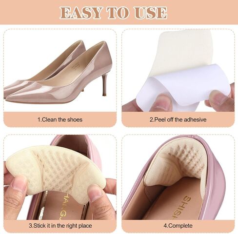 Healifty 6 Pairs Heel Pads Heel Grips Shoe Heel Pad Heel Cushion Heel Protectors Shoe Pads Inserts Shoe Filler or Shoes Too Big in Saudi Arabia