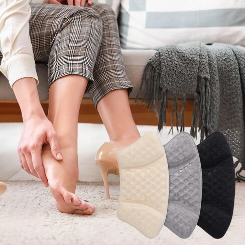 Healifty 6 Pairs Heel Pads Heel Grips Shoe Heel Pad Heel Cushion Heel Protectors Shoe Pads Inserts Shoe Filler or Shoes Too Big in Saudi Arabia