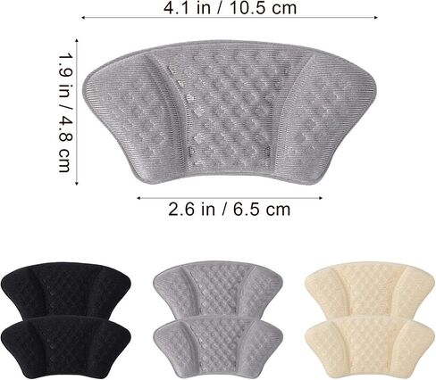 Healifty 6 Pairs Heel Pads Heel Grips Shoe Heel Pad Heel Cushion Heel Protectors Shoe Pads Inserts Shoe Filler or Shoes Too Big in Saudi Arabia