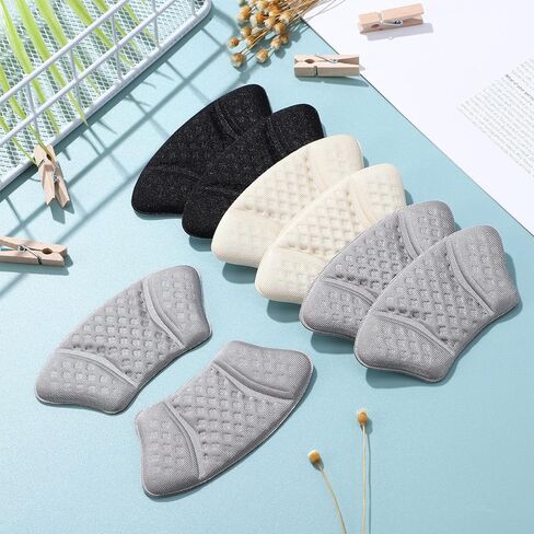 Healifty 6 Pairs Heel Pads Heel Grips Shoe Heel Pad Heel Cushion Heel Protectors Shoe Pads Inserts Shoe Filler or Shoes Too Big in Saudi Arabia