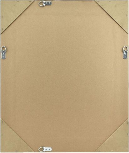 مرآة حائط كبيرة من MCS Nordic Blossom، مرآة مستطيلة حديثة لديكور المنزل لغرفة المعيشة أو غرفة النوم أو الحمام، 29 × 41 بوصة، أبيض in Kuwait