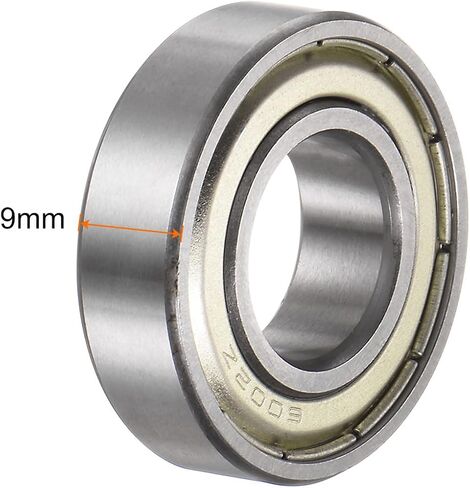 uxcell 6004-ZZ Deep Groove Ball Bearings 20mm Bore 42mm OD 12mm Thick Chrome Steel ABEC3 Accuracy Z3 Noise Level 2pcs in Saudi Arabia
