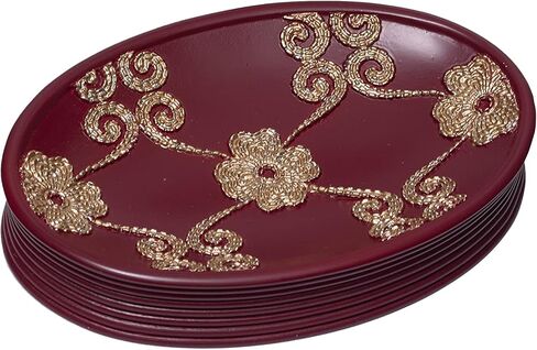 موزع صابون الحمام/مضخة اللوشن المشهورة، مجموعة Vlegant Rosa، عنابي/ذهبي in Kuwait