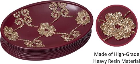 موزع صابون الحمام/مضخة اللوشن المشهورة، مجموعة Vlegant Rosa، عنابي/ذهبي in Kuwait