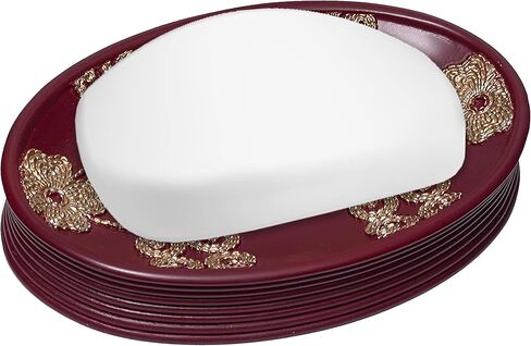 موزع صابون الحمام/مضخة اللوشن المشهورة، مجموعة Vlegant Rosa، عنابي/ذهبي in Kuwait