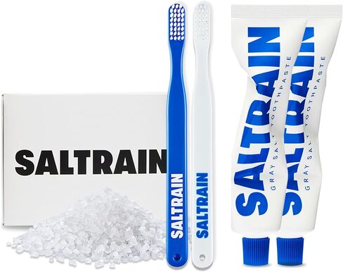 Clean Breath Toothpaste with Gray Salt | Natural Toothpaste for Fresh Breath, Zero Cavity and Resilient Gums | Mild Scent, No Fluoride & Mint Flavored Toothpaste (Couple Set) in Saudi Arabia