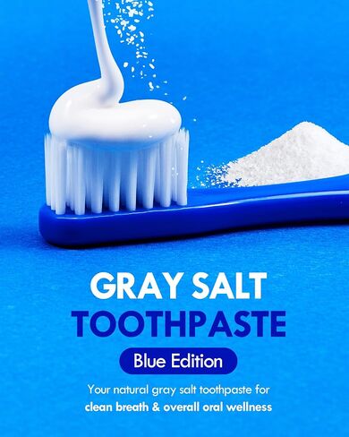 Clean Breath Toothpaste with Gray Salt | Natural Toothpaste for Fresh Breath, Zero Cavity and Resilient Gums | Mild Scent, No Fluoride & Mint Flavored Toothpaste (Couple Set) in Saudi Arabia