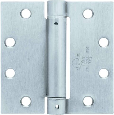 Nuk3y Commercial Grade Heavy Duty, UL rated 4.5 in. x 4.5 in. Spring Hinge (Satin Chrome) in Saudi Arabia