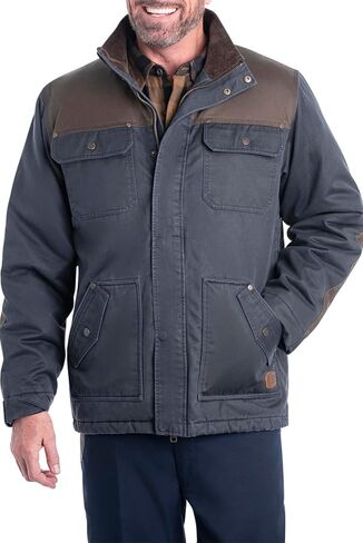 معطف رجالي من Legendary Whitetails Tough as Buck Chore، وسترة الحظيرة والميدان، ملابس عمل كبيرة وطويلة، مبطنة بالفانيلا in Kuwait