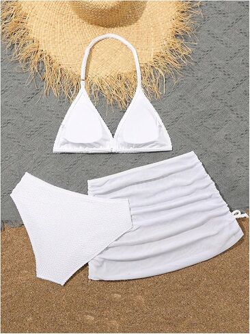 بدلة استحمام SHENHE للفتيات مكونة من 3 قطع بيكيني بوهو مع تنورة مغطاة in Kuwait