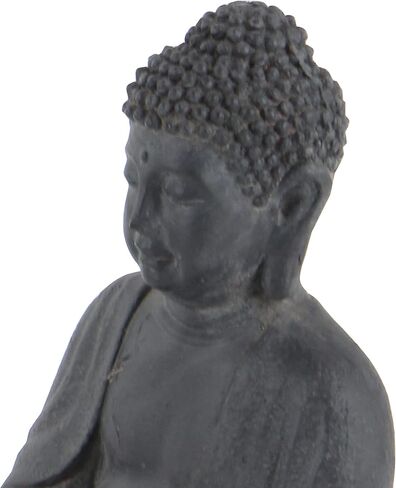 Deco 79 Ceramic Buddha Decorative Sculpture Meditating Home Decor Statue with Engraved Carvings and Relief Detailing, Accent Figurine 8" x 7" x 12", Beige in Saudi Arabia