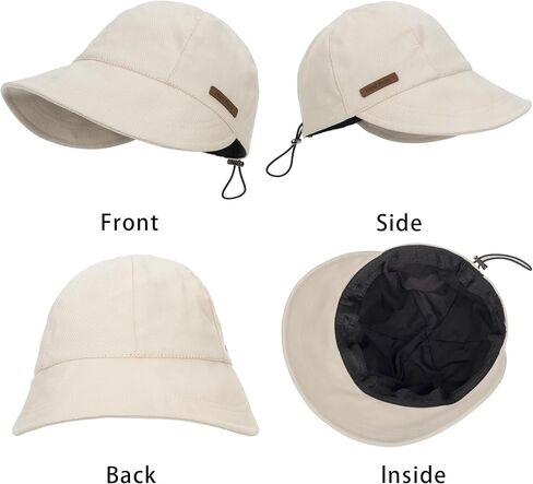 قبعة شمسية للرجال والنساء بعامل حماية من أشعة الشمس فوق البنفسجية 50+ - قطن - حافة واسعة - صيفية - واقي من الشمس - قبعة بيسبول - قابلة للتنفس - في الهواء الطلق - برباط - قبعة للأب in Kuwait